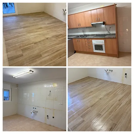 Renovación de cocina y cambio de pavimento cerámico